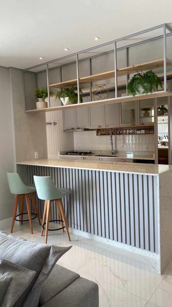 Cozinha com Banquetas